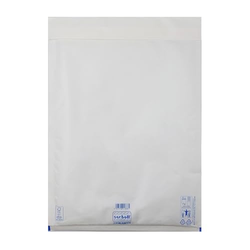 Auswahl Varzi Gepolsterter Umschlag aus weißem Kraftpapier 240 x 320 mm Nutzformat 210 x 260 mm 10 Stück von Blasetti