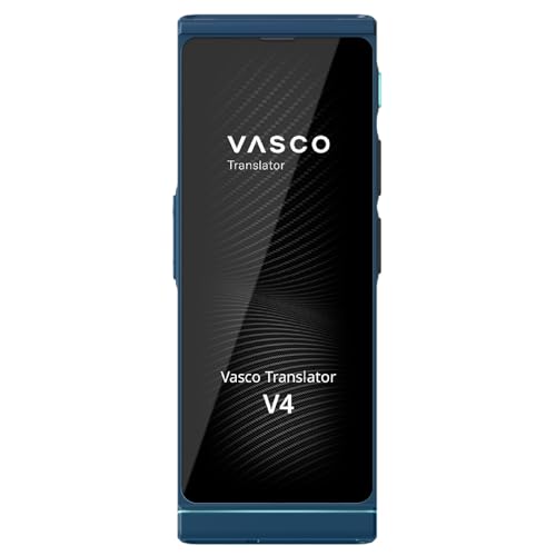 Vasco Translator V4 Sprachübersetzer | Übersetzungsgerät | Übersetzt lebenslang gratis | 108 Sprachen | Spracheingabe und Sprachausgabe | Foto Übersetzer | Farbe: Cobalt Blue von Vasco Electronics