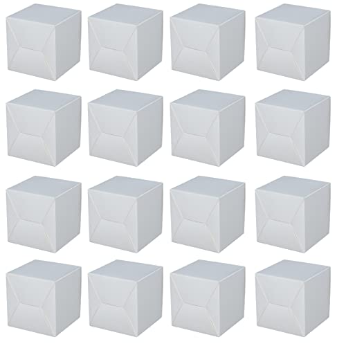50 Stück Geschenkboxen, Geschenkboxen aus Kraftpapier ,Pappschachteln mit Deckel, Einfach Aufzubauen ,Gelten Geschenkbox Quadratisch für Geschenke, Party, Geburtstag, Hochzeit(Weiß) von Vastsea