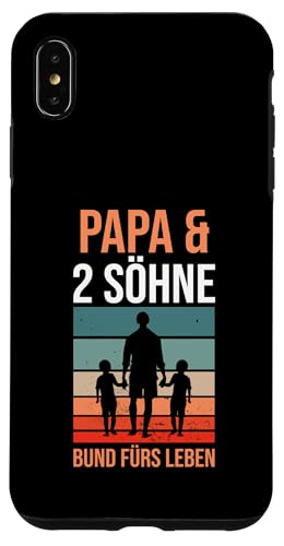 Papa & 2 Söhne Bund fürs Leben Papa Hülle für iPhone XS Max von Vatertag & Tochter Geschenke
