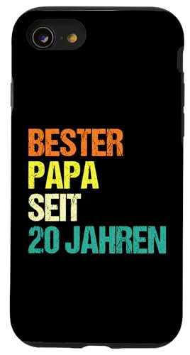 bester Papa seit 20 Jahren Papa Hülle für iPhone SE (2020) / 7 / 8 von Vatertag & Tochter Geschenke