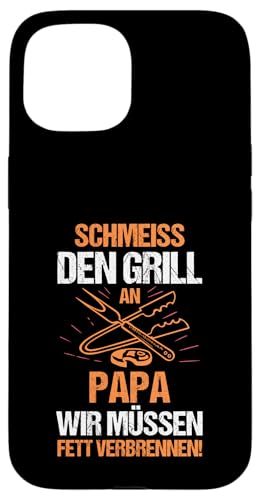 schmeiss den Grill an der Papa Papa Hülle für iPhone 15 schmeiss den Grill an der Papa Papa Hülle für iPhone 15 von Vatertag & Tochter Geschenke