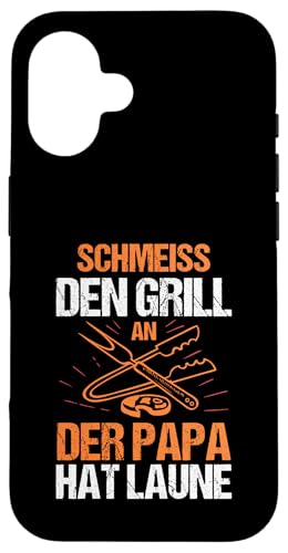 schmeiss den Grill an der Papa hat Laune Papa Hülle für iPhone 16 schmeiss den Grill an der Papa hat Laune Papa Hülle für iPhone 16 von Vatertag & Tochter Geschenke