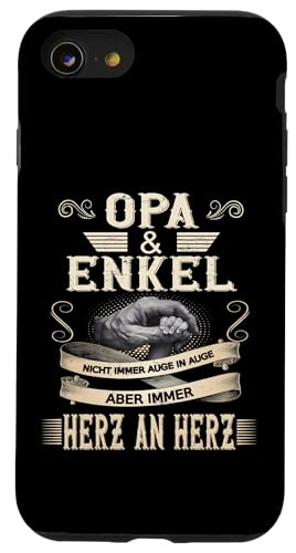 Opa und Enkel Vatertag Geburtstag Geschenkidee Partnerlook Hülle für iPhone SE (2020) / 7 / 8 von Vatertagsgeschenk Geburtstagsgeschenk für Herren