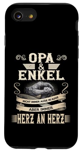 Opa und Enkel Vatertag Geburtstag Geschenkidee Partnerlook Hülle für iPhone SE (2020) / 7 / 8 von Vatertagsgeschenk Geburtstagsgeschenk für Herren