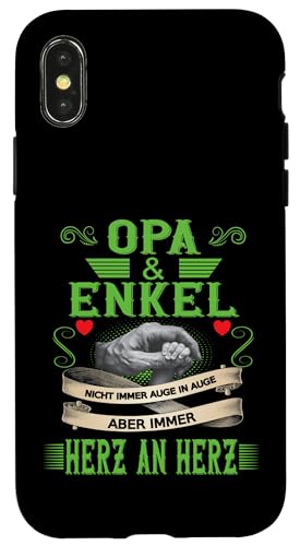 Opa und Enkel Vatertag Geburtstag Geschenkidee Partnerlook Hülle für iPhone X/XS Opa und Enkel Vatertag Geburtstag Geschenkidee Partnerlook Hülle für iPhone X/XS von Vatertagsgeschenk Geburtstagsgeschenk für Herren