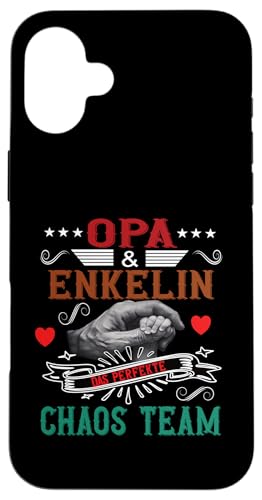 Opa und Enkelin Vatertag Geburtstag Geschenkidee Partnerlook Hülle für iPhone 16 Plus Opa und Enkelin Vatertag Geburtstag Geschenkidee Partnerlook Hülle für iPhone 16 Plus von Vatertagsgeschenk Geburtstagsgeschenk für Herren
