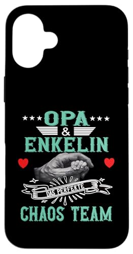Opa und Enkelin Vatertag Geburtstag Geschenkidee Partnerlook Hülle für iPhone 16 Plus Opa und Enkelin Vatertag Geburtstag Geschenkidee Partnerlook Hülle für iPhone 16 Plus von Vatertagsgeschenk Geburtstagsgeschenk für Herren
