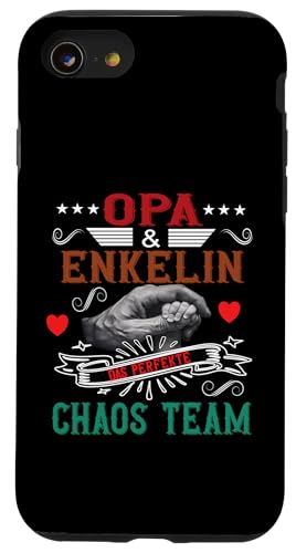 Opa und Enkelin Vatertag Geburtstag Geschenkidee Partnerlook Hülle für iPhone SE (2020) / 7 / 8 von Vatertagsgeschenk Geburtstagsgeschenk für Herren