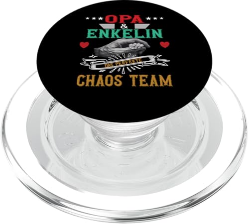 Opa und Enkelin Vatertag Geburtstag Geschenkidee Partnerlook PopSockets PopGrip für MagSafe von Vatertagsgeschenk Geburtstagsgeschenk für Herren
