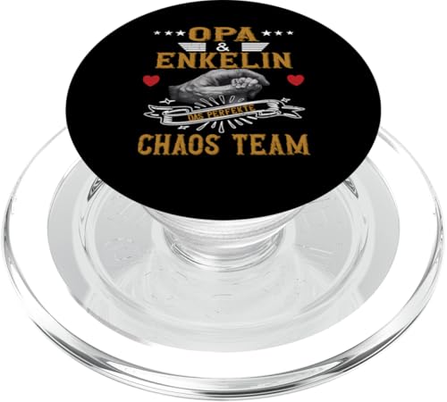 Opa und Enkelin Vatertag Geburtstag Geschenkidee Partnerlook PopSockets PopGrip für MagSafe von Vatertagsgeschenk Geburtstagsgeschenk für Herren