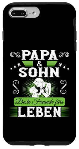 Papa und Sohn Vatertag Geburtstag Geschenkidee Partnerlook Hülle für iPhone 7 Plus/8 Plus von Vatertagsgeschenk Geburtstagsgeschenk für Herren