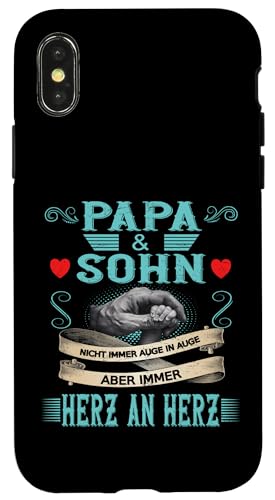 Papa und Sohn Vatertag Geburtstag Geschenkidee Partnerlook Hülle für iPhone X/XS Papa und Sohn Vatertag Geburtstag Geschenkidee Partnerlook Hülle für iPhone X/XS von Vatertagsgeschenk Geburtstagsgeschenk für Herren