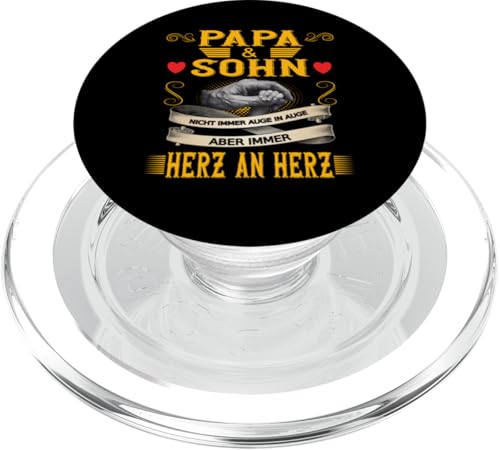 Papa und Sohn Vatertag Geburtstag Geschenkidee Partnerlook PopSockets PopGrip für MagSafe von Vatertagsgeschenk Geburtstagsgeschenk für Herren
