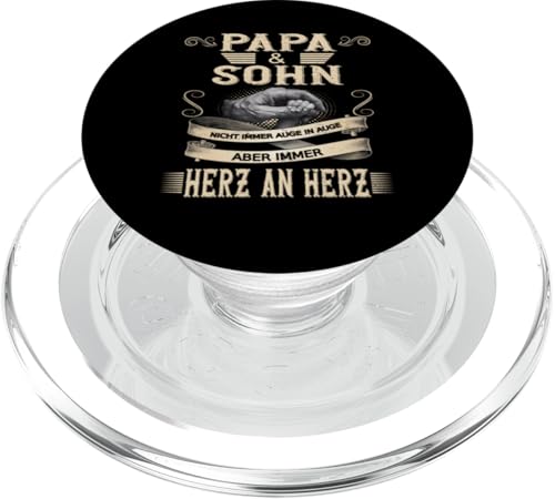 Papa und Sohn Vatertag Geburtstag Geschenkidee Partnerlook PopSockets PopGrip für MagSafe von Vatertagsgeschenk Geburtstagsgeschenk für Herren