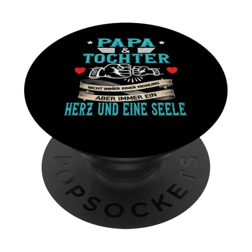 Papa & Tochter Vatertag Geburtstag Geschenkidee Partnerlook PopSockets Klebender PopGrip von Vatertagsgeschenk Geburtstagsgeschenk für Herren