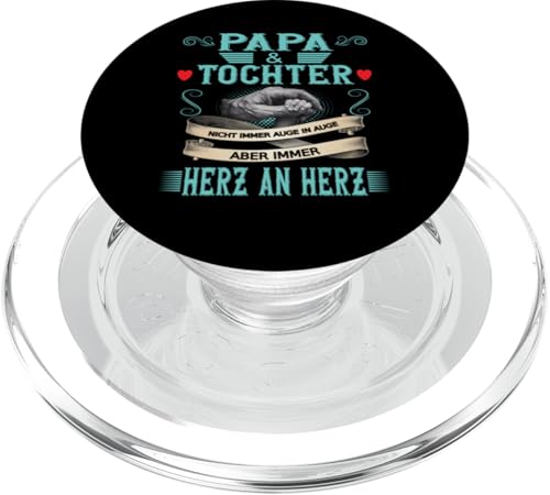Papa & Tochter Vatertag Geburtstag Geschenkidee Partnerlook PopSockets PopGrip für MagSafe von Vatertagsgeschenk Geburtstagsgeschenk für Herren