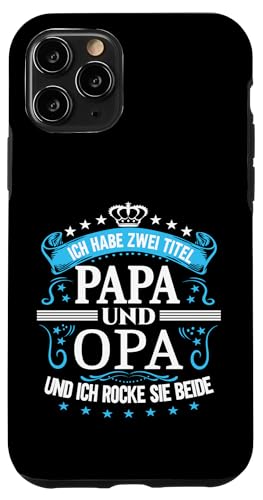 Opa shirt Vatertag tshirt Papa Spruch Grossvater Geburtstag Hülle für iPhone 11 Pro von Vatertagsgeschenk Papa Opa Vatertag shirt Lustig
