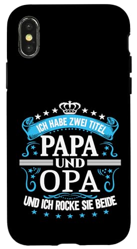 Opa shirt Vatertag tshirt Papa Spruch Grossvater Geburtstag Hülle für iPhone X/XS von Vatertagsgeschenk Papa Opa Vatertag shirt Lustig