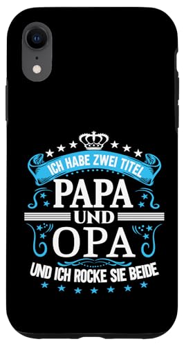 Opa shirt Vatertag tshirt Papa Spruch Grossvater Geburtstag Hülle für iPhone XR von Vatertagsgeschenk Papa Opa Vatertag shirt Lustig
