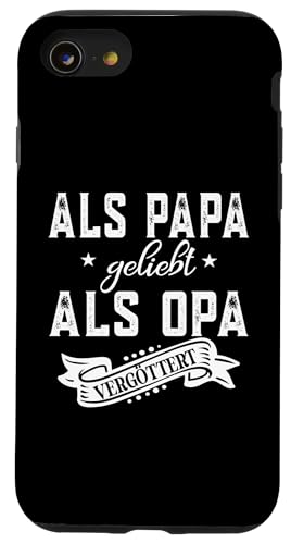 Als Papa geliebt als Opa vergöttert Herren und Männer Hülle für iPhone SE (2020) / 7 / 8 von Vatertagsgeschenk Tochter Vater Geschenke T-Shirts