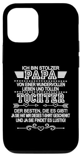 Ich Bin Stolzer Papa Einer Wundervollen Tochter - Vatertag Hülle für iPhone 12/12 Pro von Vatertagsgeschenk Tochter Vater Geschenke T-Shirts