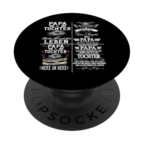 Ich Bin Stolzer Papa Einer Wundervollen Tochter - Vatertag PopSockets Klebender PopGrip von Vatertagsgeschenk Tochter Vater Geschenke T-Shirts