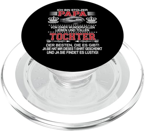Ich Bin Stolzer Papa Einer Wundervollen Tochter - Vatertag PopSockets PopGrip für MagSafe Ich Bin Stolzer Papa Einer Wundervollen Tochter - Vatertag PopSockets PopGrip für MagSafe von Vatertagsgeschenk Tochter Vater Geschenke T-Shirts