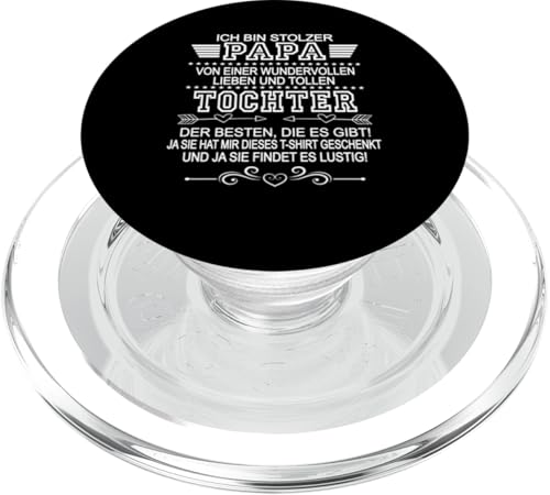 Ich Bin Stolzer Papa Einer Wundervollen Tochter - Vatertag PopSockets PopGrip für MagSafe Ich Bin Stolzer Papa Einer Wundervollen Tochter - Vatertag PopSockets PopGrip für MagSafe von Vatertagsgeschenk Tochter Vater Geschenke T-Shirts