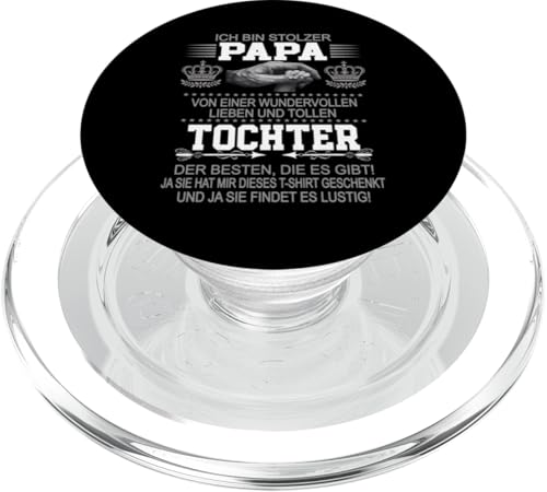 Ich Bin Stolzer Papa Einer Wundervollen Tochter - Vatertag PopSockets PopGrip für MagSafe Ich Bin Stolzer Papa Einer Wundervollen Tochter - Vatertag PopSockets PopGrip für MagSafe von Vatertagsgeschenk Tochter Vater Geschenke T-Shirts