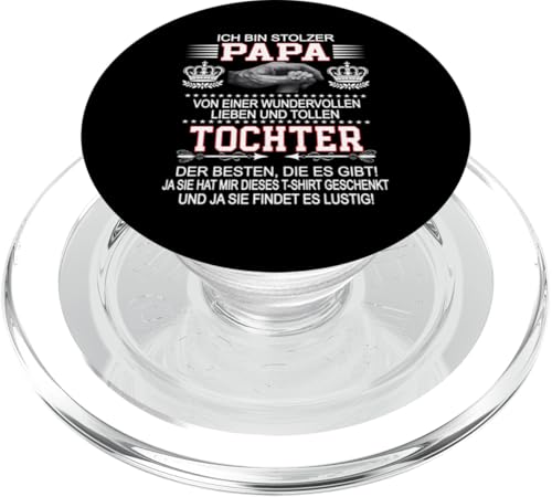 Ich Bin Stolzer Papa Einer Wundervollen Tochter - Vatertag PopSockets PopGrip für MagSafe Ich Bin Stolzer Papa Einer Wundervollen Tochter - Vatertag PopSockets PopGrip für MagSafe von Vatertagsgeschenk Tochter Vater Geschenke T-Shirts