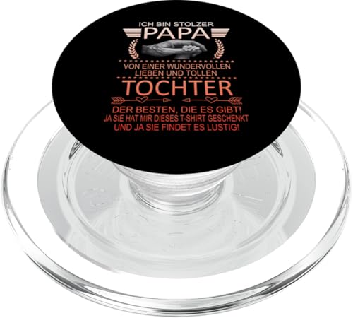 Ich Bin Stolzer Papa Einer Wundervollen Tochter - Vatertag PopSockets PopGrip für MagSafe Ich Bin Stolzer Papa Einer Wundervollen Tochter - Vatertag PopSockets PopGrip für MagSafe von Vatertagsgeschenk Tochter Vater Geschenke T-Shirts