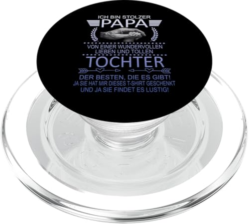 Ich Bin Stolzer Papa Einer Wundervollen Tochter - Vatertag PopSockets PopGrip für MagSafe Ich Bin Stolzer Papa Einer Wundervollen Tochter - Vatertag PopSockets PopGrip für MagSafe von Vatertagsgeschenk Tochter Vater Geschenke T-Shirts