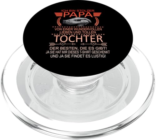 Ich Bin Stolzer Papa Einer Wundervollen Tochter - Vatertag PopSockets PopGrip für MagSafe Ich Bin Stolzer Papa Einer Wundervollen Tochter - Vatertag PopSockets PopGrip für MagSafe von Vatertagsgeschenk Tochter Vater Geschenke T-Shirts