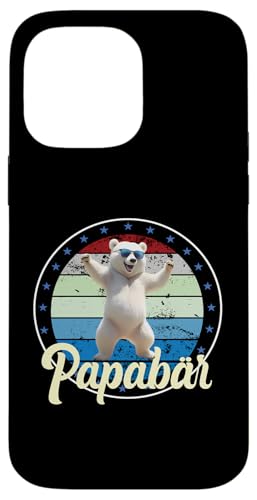 Papa Bär Vatertag Retro Vater & Opa Geschenk Geburtstags Hülle für iPhone 14 Pro Max von Vatertagsgeschenk Vatertag Geschenke Opa & Daddy