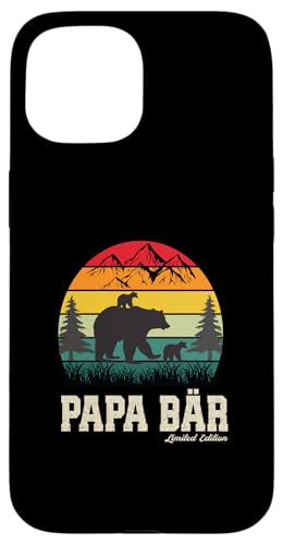 Papa Bär Vatertag Retro Vater & Opa Geschenk Geburtstags Hülle für iPhone 15 Papa Bär Vatertag Retro Vater & Opa Geschenk Geburtstags Hülle für iPhone 15 von Vatertagsgeschenk Vatertag Geschenke Opa & Daddy