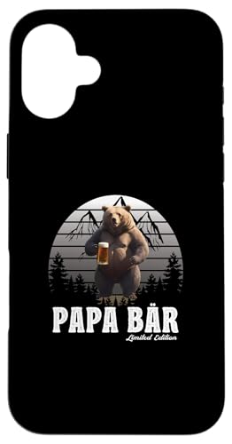 Papa Bär Vatertag Retro Vater & Opa Geschenk Geburtstags Hülle für iPhone 16 Plus Papa Bär Vatertag Retro Vater & Opa Geschenk Geburtstags Hülle für iPhone 16 Plus von Vatertagsgeschenk Vatertag Geschenke Opa & Daddy