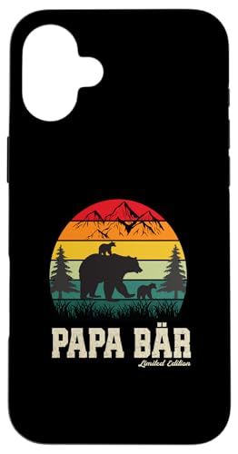 Papa Bär Vatertag Retro Vater & Opa Geschenk Geburtstags Hülle für iPhone 16 Plus Papa Bär Vatertag Retro Vater & Opa Geschenk Geburtstags Hülle für iPhone 16 Plus von Vatertagsgeschenk Vatertag Geschenke Opa & Daddy