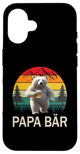 Papa Bär Vatertag Retro Vater & Opa Geschenk Geburtstags Hülle für iPhone 16 Papa Bär Vatertag Retro Vater & Opa Geschenk Geburtstags Hülle für iPhone 16 von Vatertagsgeschenk Vatertag Geschenke Opa & Daddy