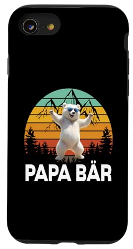 Papa Bär Vatertag Retro Vater & Opa Geschenk Geburtstags Hülle für iPhone SE (2020) / 7 / 8 von Vatertagsgeschenk Vatertag Geschenke Opa & Daddy