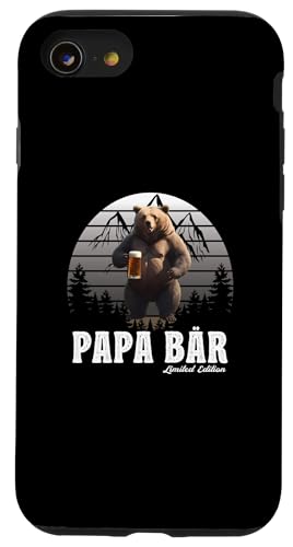 Papa Bär Vatertag Retro Vater & Opa Geschenk Geburtstags Hülle für iPhone SE (2020) / 7 / 8 von Vatertagsgeschenk Vatertag Geschenke Opa & Daddy