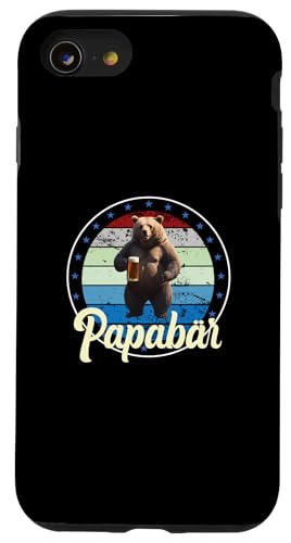 Papa Bär Vatertag Retro Vater & Opa Geschenk Geburtstags Hülle für iPhone SE (2020) / 7 / 8 von Vatertagsgeschenk Vatertag Geschenke Opa & Daddy