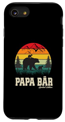 Papa Bär Vatertag Retro Vater & Opa Geschenk Geburtstags Hülle für iPhone SE (2020) / 7 / 8 von Vatertagsgeschenk Vatertag Geschenke Opa & Daddy