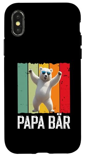 Papa Bär Vatertag Retro Vater & Opa Geschenk Geburtstags Hülle für iPhone X/XS Papa Bär Vatertag Retro Vater & Opa Geschenk Geburtstags Hülle für iPhone X/XS von Vatertagsgeschenk Vatertag Geschenke Opa & Daddy