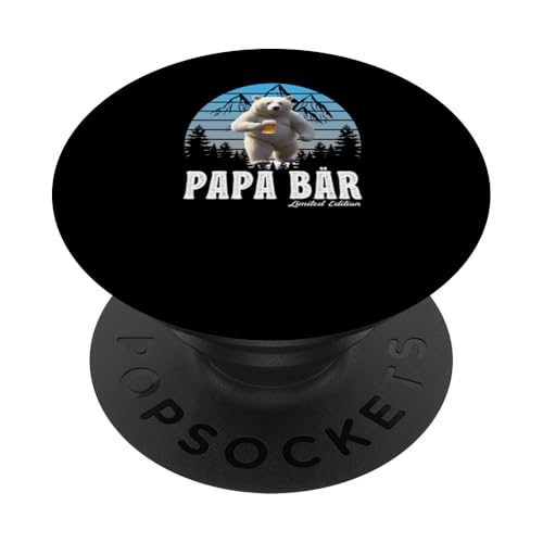 Papa Bär Vatertag Retro Vater & Opa Geschenk Geburtstags PopSockets Klebender PopGrip Papa Bär Vatertag Retro Vater & Opa Geschenk Geburtstags PopSockets Klebender PopGrip von Vatertagsgeschenk Vatertag Geschenke Opa & Daddy