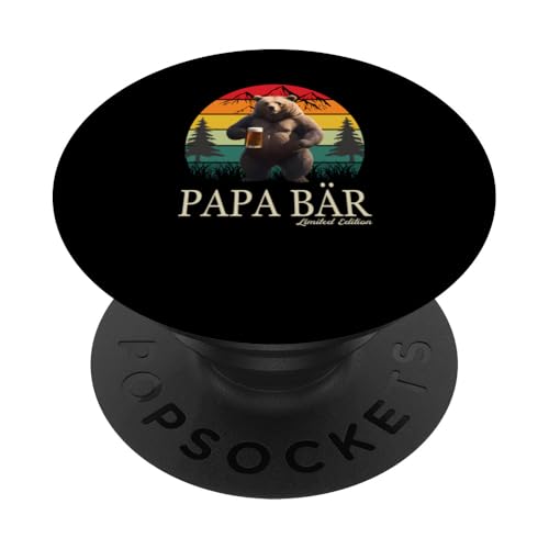 Papa Bär Vatertag Retro Vater & Opa Geschenk Geburtstags PopSockets Klebender PopGrip Papa Bär Vatertag Retro Vater & Opa Geschenk Geburtstags PopSockets Klebender PopGrip von Vatertagsgeschenk Vatertag Geschenke Opa & Daddy