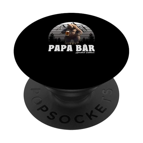 Papa Bär Vatertag Retro Vater & Opa Geschenk Geburtstags PopSockets Klebender PopGrip Papa Bär Vatertag Retro Vater & Opa Geschenk Geburtstags PopSockets Klebender PopGrip von Vatertagsgeschenk Vatertag Geschenke Opa & Daddy