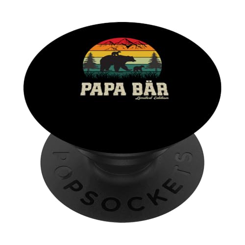 Papa Bär Vatertag Retro Vater & Opa Geschenk Geburtstags PopSockets Klebender PopGrip Papa Bär Vatertag Retro Vater & Opa Geschenk Geburtstags PopSockets Klebender PopGrip von Vatertagsgeschenk Vatertag Geschenke Opa & Daddy