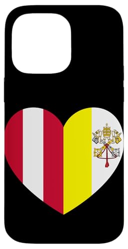 Heart of Faith: Austria and Vatican United Hülle für iPhone 14 Pro Max Heart of Faith: Austria and Vatican United Hülle für iPhone 14 Pro Max von Vatican Heart Unity Merch