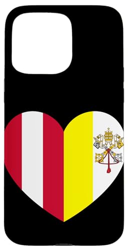 Heart of Faith: Austria and Vatican United Hülle für iPhone 15 Pro Max Heart of Faith: Austria and Vatican United Hülle für iPhone 15 Pro Max von Vatican Heart Unity Merch